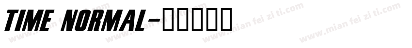 Time Normal字体转换